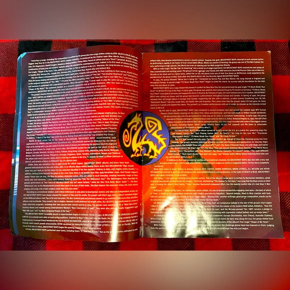 ❤️RARE AND COLLECTIBLE BACKSTREET BOYS❤️BLACK &BLUE Poster Book❤️Fantastic Buy❤️ - Picture 16 of 16